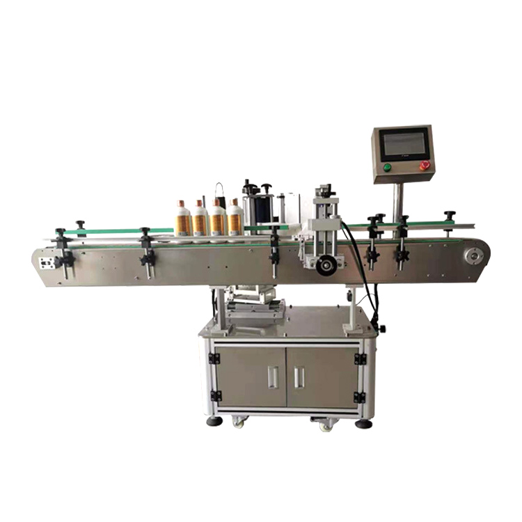 Awtomatikong double sided round bottle labeling machine