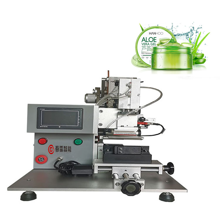 Semi auto aloe vera glue labeling machine