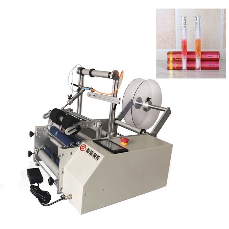 Semi awtomatikong lip gloss labeling machine